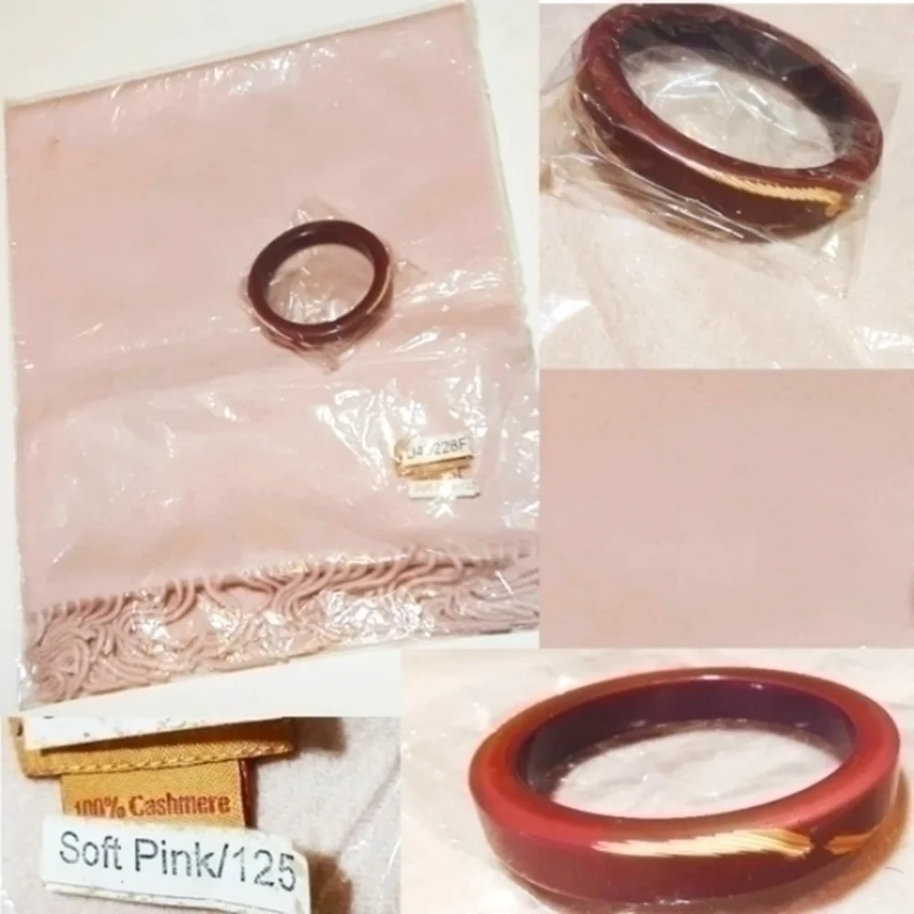 Vintage Cashmere & Baked Bangle Accessories Bundle